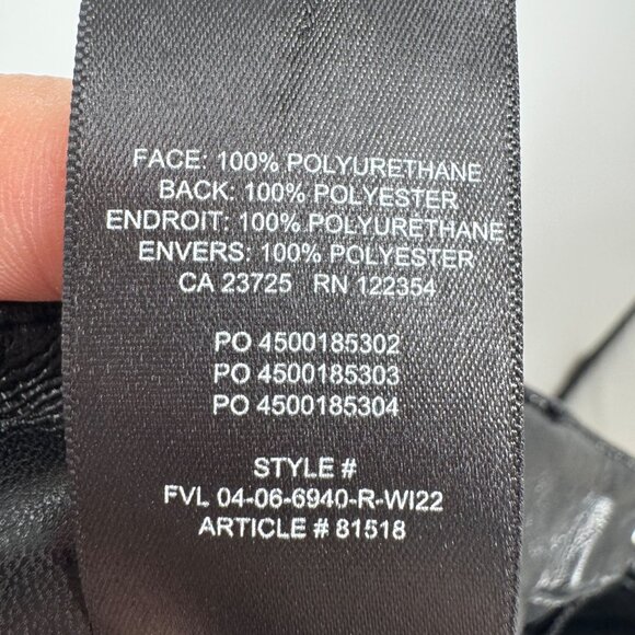 Aritzia Wilfred The Melina Vegan Leather Pant in Black Womens Size 10 - Picture 13 of 16